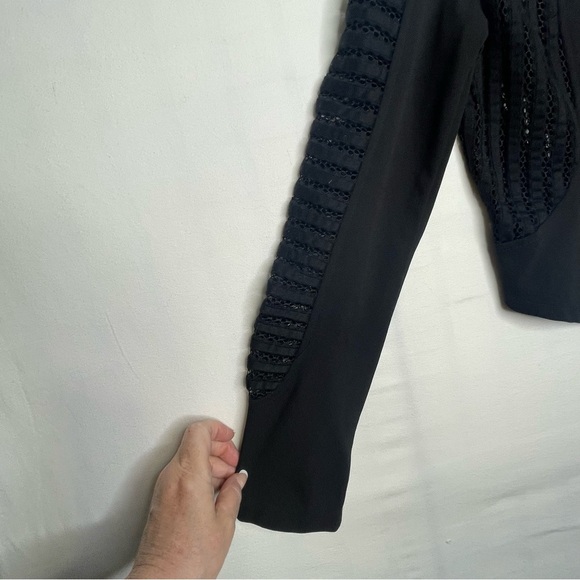 Poetry Black Jacket Size L Juniors Asymmetrical Zipper  Biker Goth Witchy - Picture 6 of 12